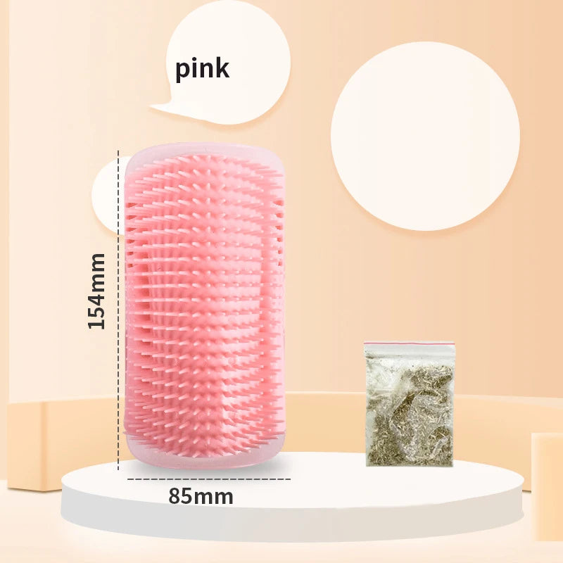 Massage Pet Brush Corner Cat Scrubber Comb Play Cat Toy - VAILEO