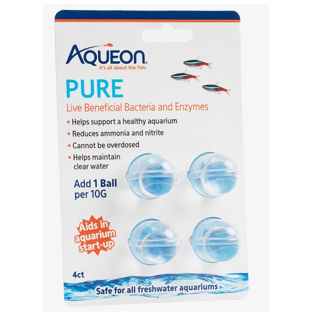 Aqueon PURE Live Beneficial Bacteria 4 Pack, 6ea/10 gal