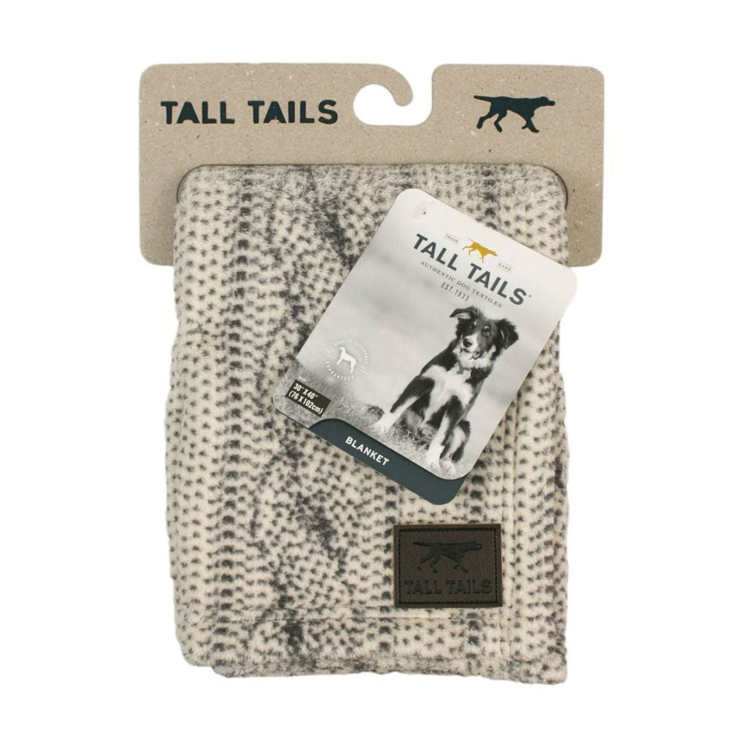 Tall Tails Dog Blanket Cable Knit Print 30X40 - VAILEO