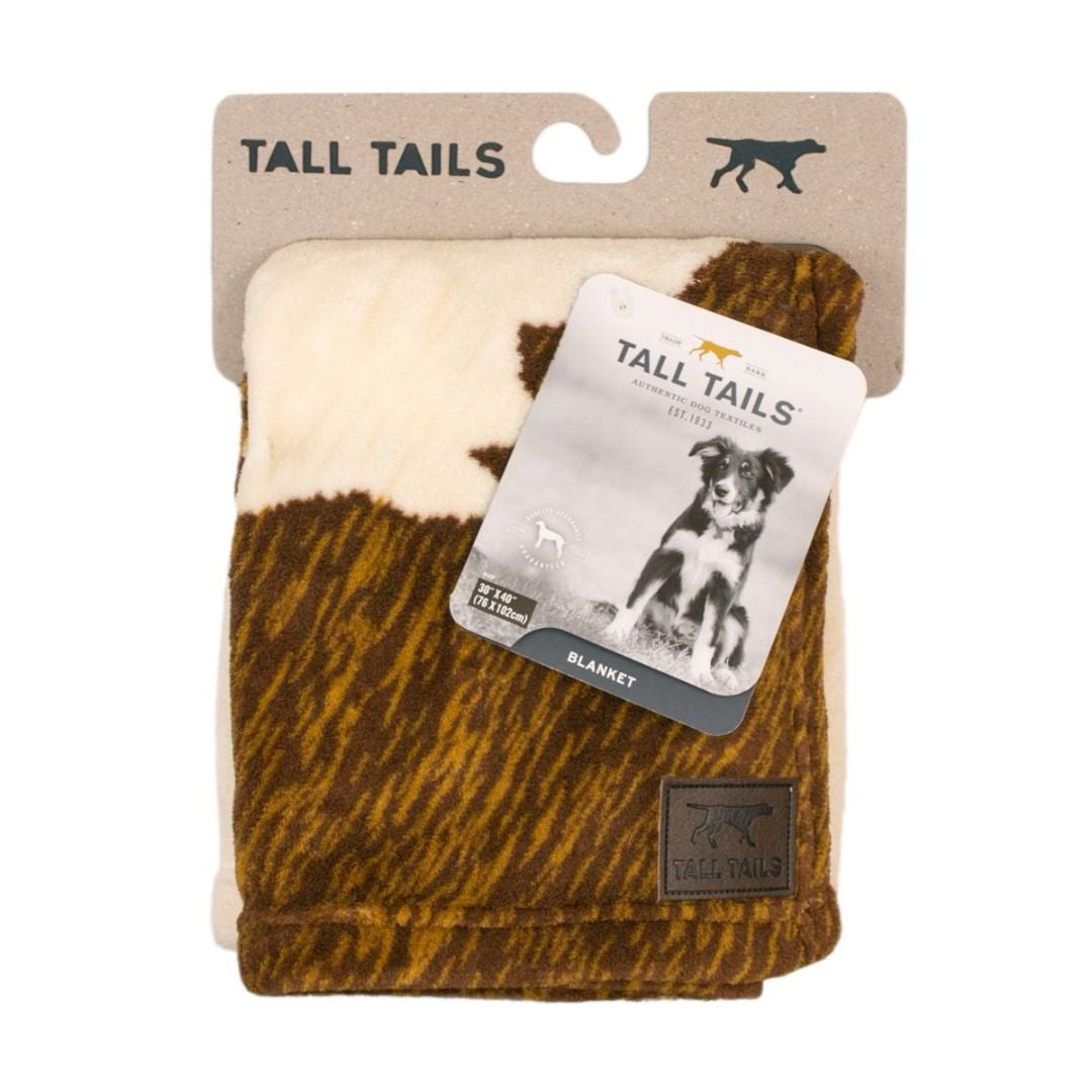 Tall Tails Dog Blanket Cowhide Print 30X40 - VAILEO