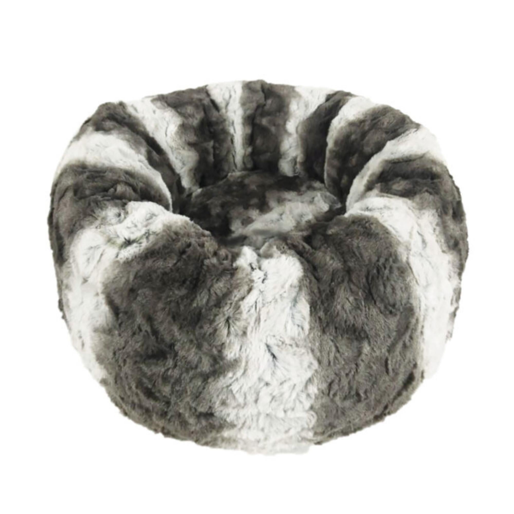 Ethical Pet Sleep Zone Faux Fur Round19 Dark Gray