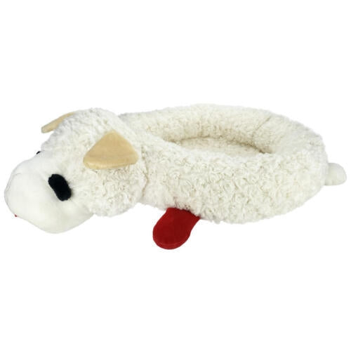 Multipet Lamb Chop Bolster Style Dog Bed MD 27in x 18.5in