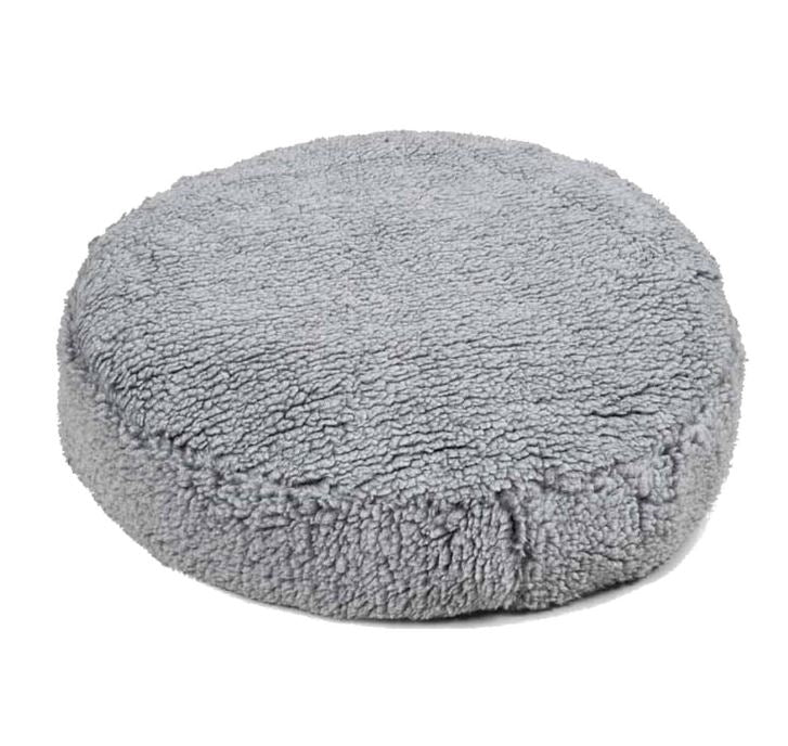Hugglehounds Dog Fleece Pouf Bed Gray Small