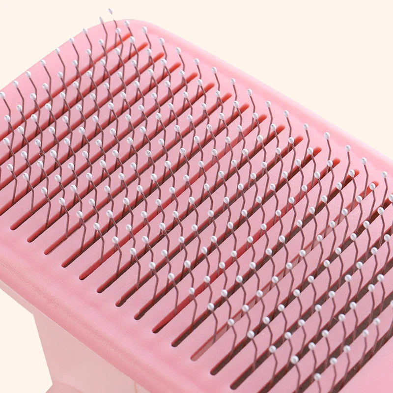 Kimpets Dog Comb Self Cleaning Cat Brush Comb Pet Grooming - VAILEO