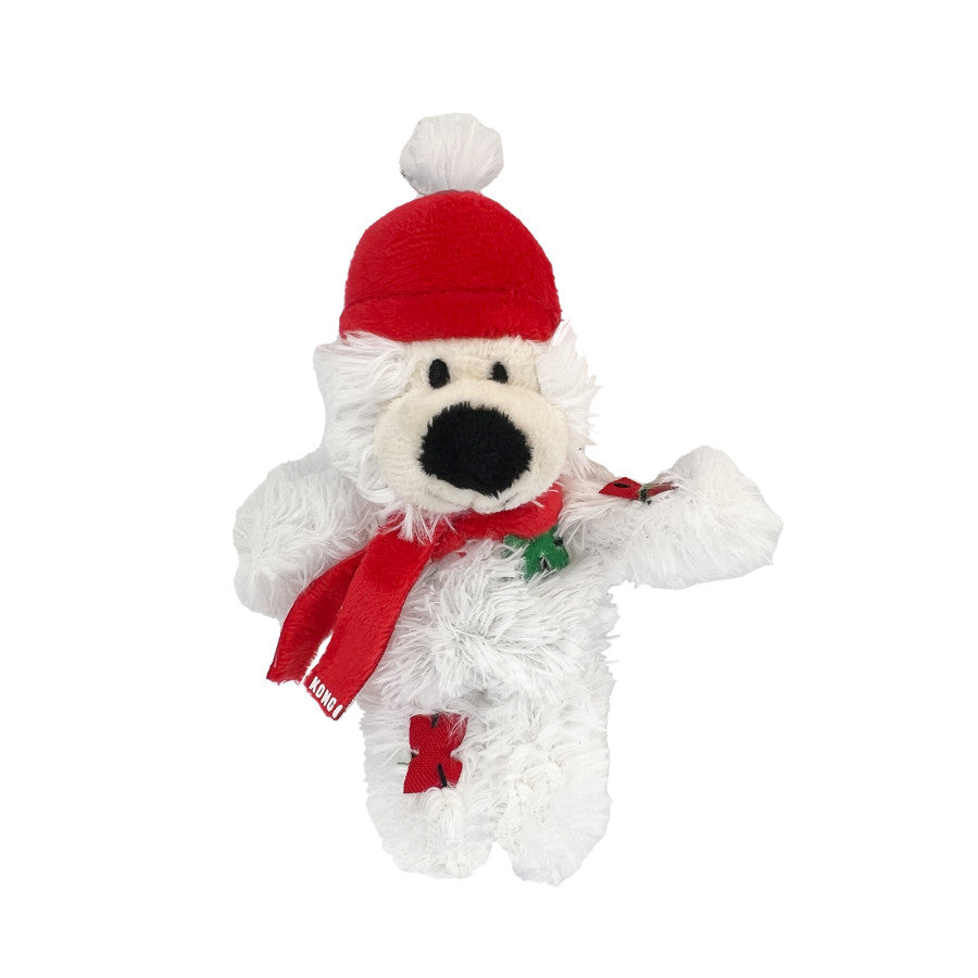 KONG Holiday Softies Bear Cat Toy Assorted, 1ea/One Size