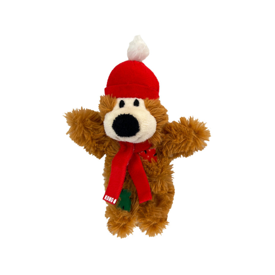 KONG Holiday Softies Bear Cat Toy Assorted, 1ea/One Size